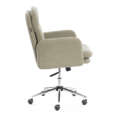Кресло Tetchair Dover хром букле, олива, barni dusty green