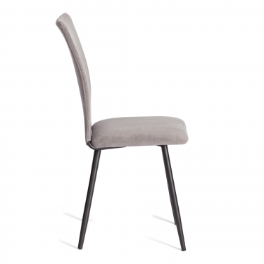 Стул обеденный La Rousse 2 шт. в упаковке Tetchair La Rousse 2 шт. в упаковке NEW, велюр, серый/черный, 29, 45х55х93 см
