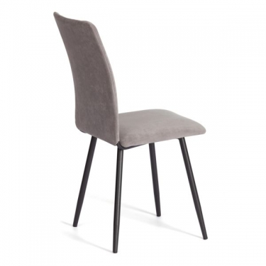 Стул обеденный La Rousse 2 шт. в упаковке Tetchair La Rousse 2 шт. в упаковке NEW, велюр, серый/черный, 29, 45х55х93 см