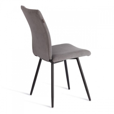 Стул обеденный Tetchair Monte Carlo 2 шт. в упаковке TREND, велюр, серый/черный, 29, 49х51х93 см