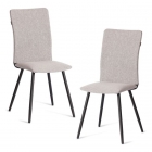 Стул обеденный Tetchair La Rousse 2 шт. в упаковке NEW, ткань рогожка, темно-серый, F68, 45х55х93 см