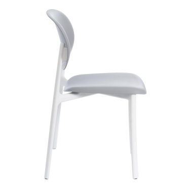 Стул Tetchair ADORE mod. XRB-1025 пластик, серый / белый grey / white, 41 х 53 х 81,5 см