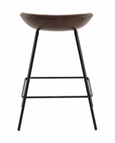 Стул полубарный Stool Group Фуриоса экокожа коричневый