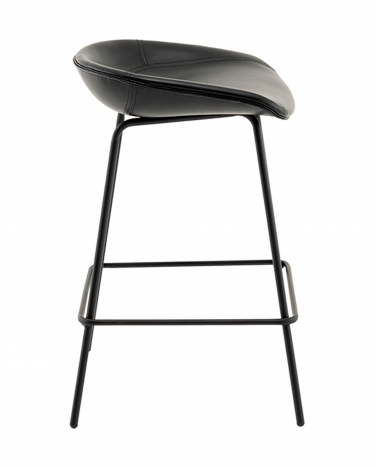 Стул полубарный Stool Group Фуриоса экокожа черный
