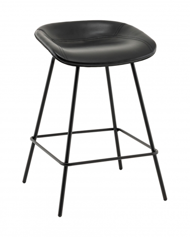 Стул полубарный Stool Group Фуриоса экокожа черный