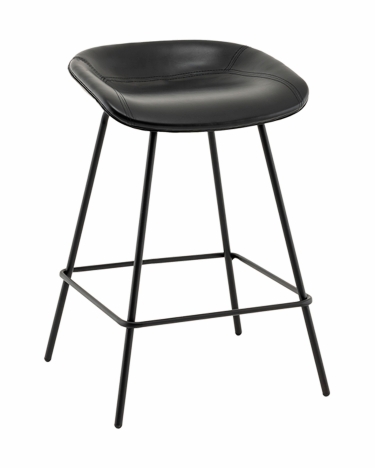 Стул полубарный Stool Group Фуриоса экокожа черный