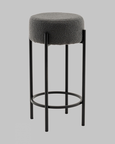 Стул барный Stool Group Беккет букле темно-серый