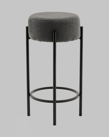 Стул барный Stool Group Беккет букле темно-серый