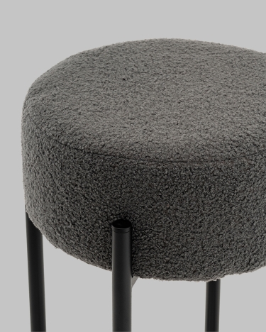 Стул барный Stool Group Беккет букле темно-серый