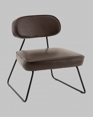 Кресло Stool Group Kate new ткань экокожа коричневый