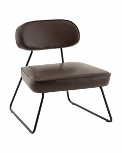 Кресло Stool Group Kate new ткань экокожа коричневый