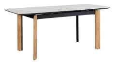 Стол раздвижной R-home Combi Ceramic 140-180 Automatic Natur/Light marble