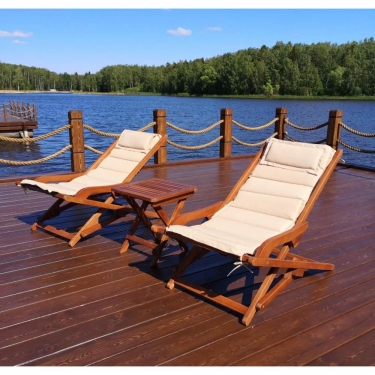 Комплект с креслами и столиком Афина-мебель AFM-709A-T133 Beige 2+1