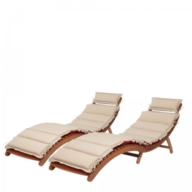 Комплект шезлонги и столик Афина-мебель AFM-803A-T133 Beige 2+1