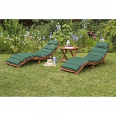 Комплект шезлонги и столик Афина-мебель AFM-803A-T133 Beige-Green 2+1