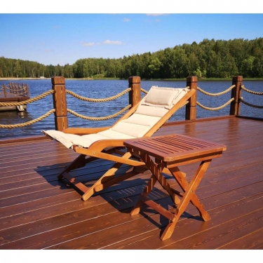 Комплект с креслом и столиком Афина-мебель AFM-709A-T133 Beige 1+1