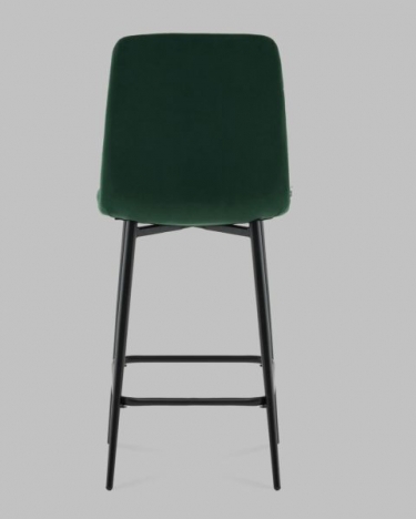 Стул полубарный Stool Group Одди ПБ велюр темно-зеленый