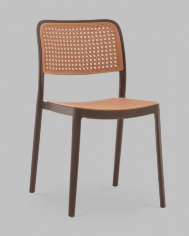 Стул Stool Group Yona пластиковый коричневый