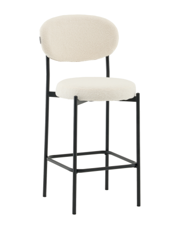 Стул полубарный Stool Group Бриф DD ПБ букле молочный