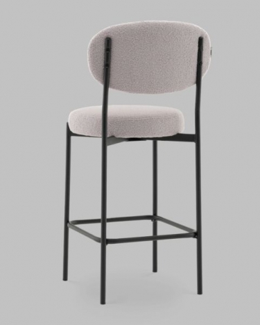 Стул полубарный Stool Group Бриф DD ПБ букле светло-серый