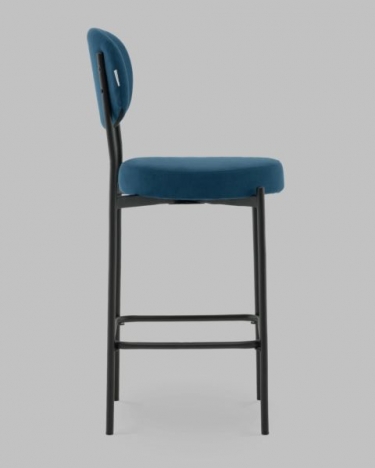 Стул Полубарный Stool Group Бриф DD ПБ велюр синий