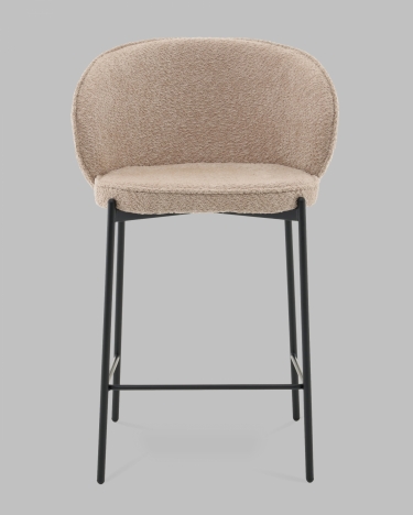 Стул полубарный Stool Group Тисдейл букле бежевый