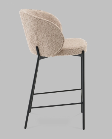 Стул полубарный Stool Group Тисдейл букле бежевый
