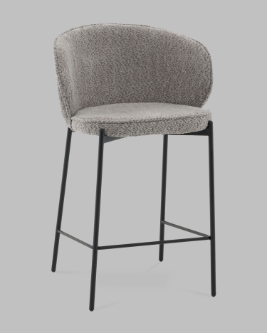 Стул полубарный Stool Group Тисдейл букле серый