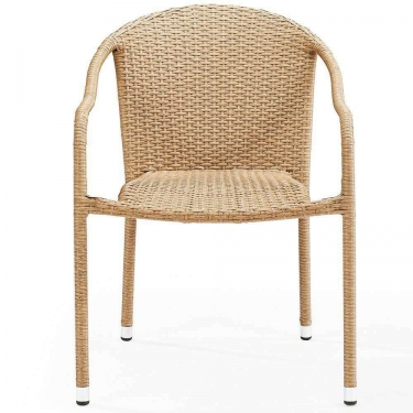 Плетеное кресло из искусственного ротанга Афина-мебель AFM-318B-Beige