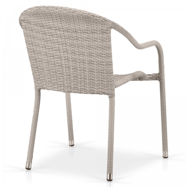 Плетеное кресло из искусственного ротанга Афина-мебель AFM-318G-Light Grey