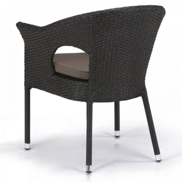 Плетеное кресло из искусственного ротанга Афина-мебель Y97B-W53 Brown