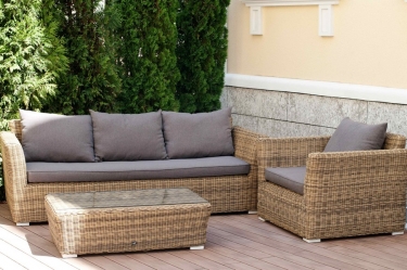 Кресло Капучино YH-C1130W-3 Серо-желтое