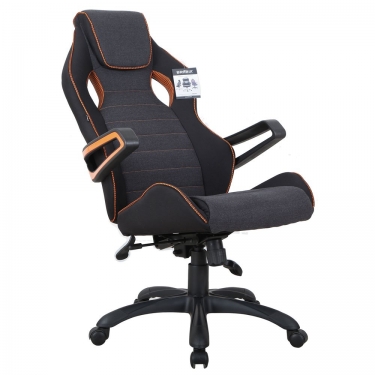 Кресло компьютерное BRABIX Techno Pro GM-003 Черно-серый/оранжевый