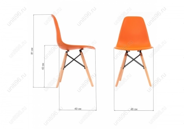 Стул деревянный  Eames PC-015 Оранжевый