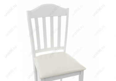 Стул деревянный  Midea White