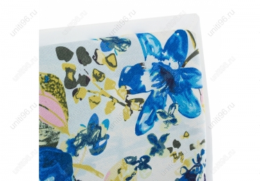 Кресло компьютерное  Mis White-Flowers fabric