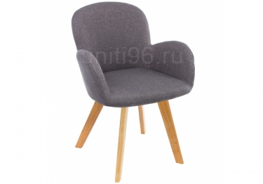 Стул деревянный  Asia Wooden legs-Grey fabric