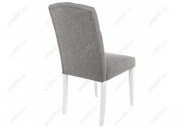 Стул деревянный  Menson White-Fabric pebble