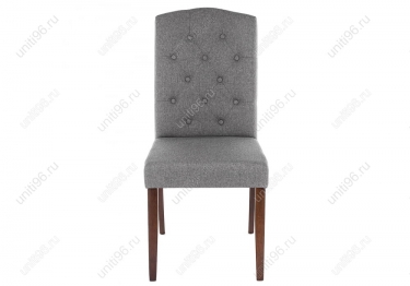 Стул деревянный  Menson Dark walnut-Fabric grey