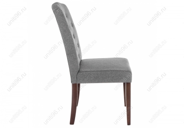 Стул деревянный  Menson Dark walnut-Fabric grey