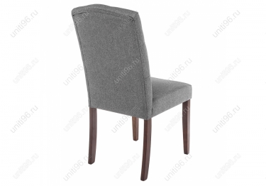Стул деревянный  Menson Dark walnut-Fabric grey