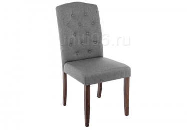 Стул деревянный  Menson Dark walnut-Fabric grey