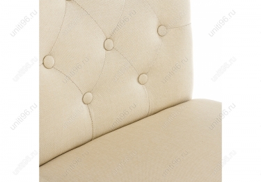 Стул деревянный  Menson Dark walnut-Fabric cream