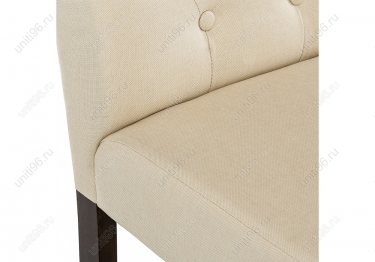 Стул деревянный  Menson Dark walnut-Fabric cream