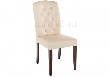 Стул деревянный  Menson Dark walnut-Fabric cream