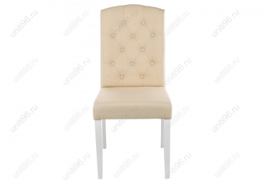 Стул деревянный  Menson White-Fabric сream