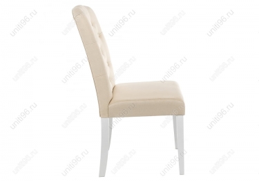 Стул деревянный  Menson White-Fabric сream