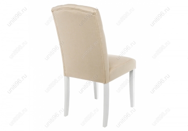 Стул деревянный  Menson White-Fabric сream