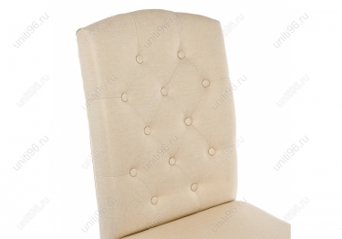 Стул деревянный  Menson White-Fabric сream