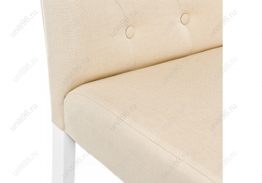 Стул деревянный  Menson White-Fabric сream